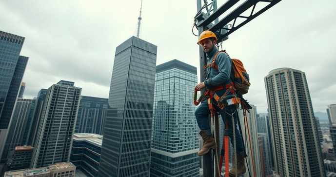 Alpinismo industrial: segurança e técnicas essenciais para sucesso