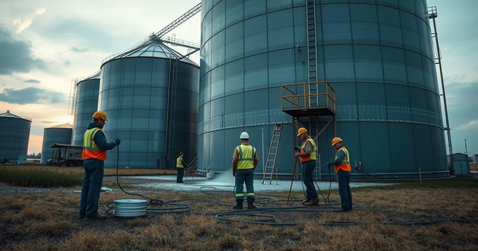 Limpeza de silos essenciais para segurança e eficiência operacional Limpeza de silos essenciais para segurança e eficiência operacional