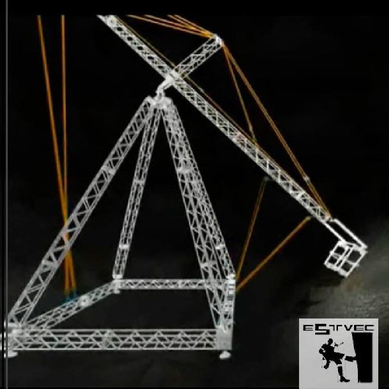 Montagem de grua em esfera