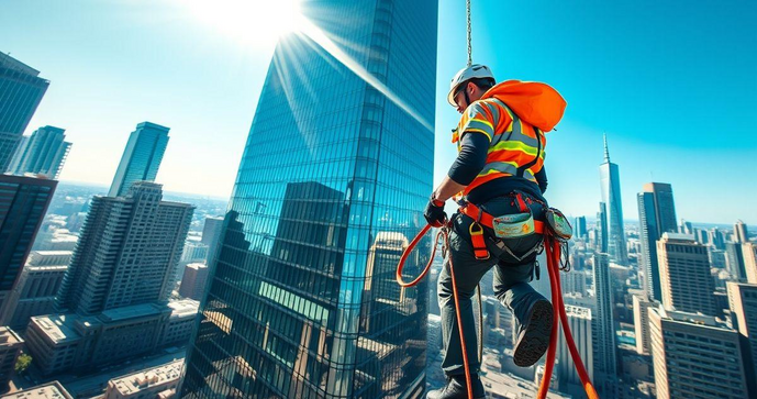 Alpinismo industrial: segurança para trabalhos em altura Alpinismo industrial: segurança para trabalhos em altura