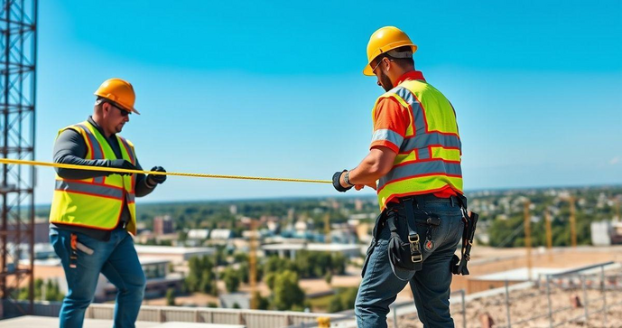 Instalação de linha de vida horizontal: segurança em altura Instalação de linha de vida horizontal: segurança em altura