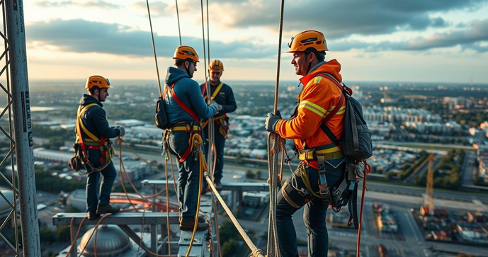 Curso de acesso por corda: preparação para trabalhos verticais