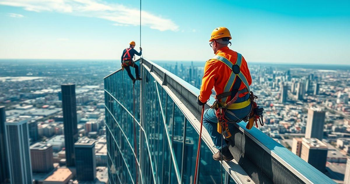 Serviço de alpinismo industrial: manutenção e inspeção em estruturas elevadas