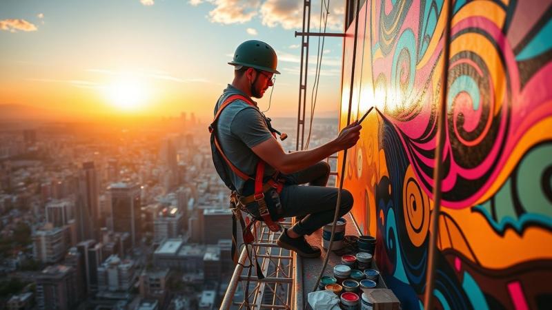Pintura em Altura: Técnicas e Segurança Pintura em Altura: Técnicas e Segurança